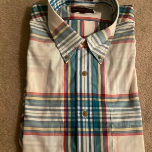 Chaps ralph lauren men's plaid short sleeve madras style shirt. New with tags